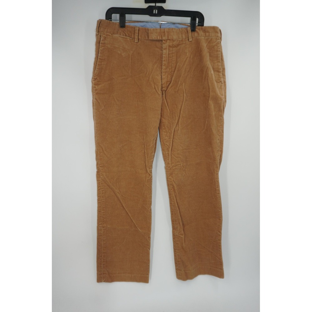 Vintage‎ Polo Ralph Lauren Pants Mens 38x32 Brown Corduroy Classic Fit Chino